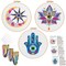 Louise Maelys 3 Set Tarot Evil Eye Embroidery Kits for Beginners,Adults Starter Cross Stitch Kit DIY Needlepoint with Hamsa Hand Sun Moon louts Flower Pattern